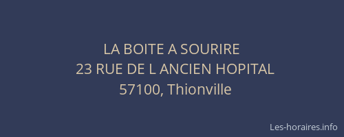 LA BOITE A SOURIRE