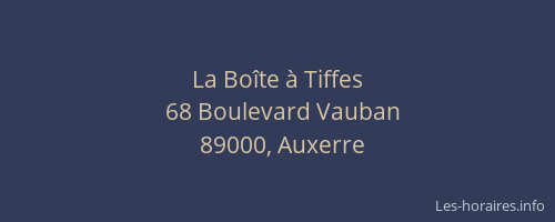 La Boîte à Tiffes