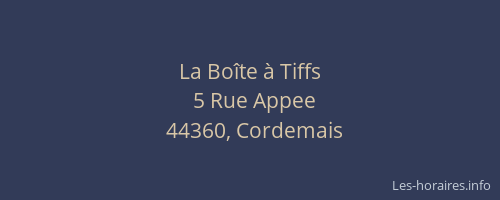 La Boîte à Tiffs