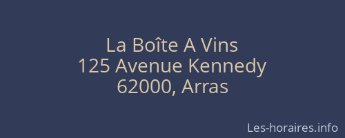 La Boîte A Vins