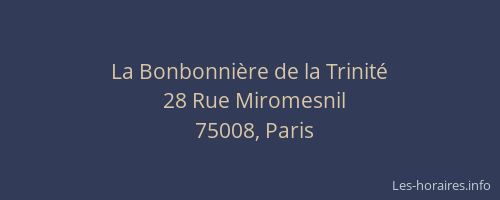 La Bonbonnière de la Trinité