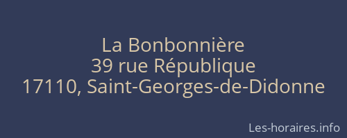 La Bonbonnière