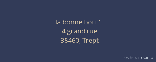 la bonne bouf'