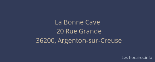 La Bonne Cave