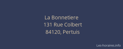 La Bonnetiere