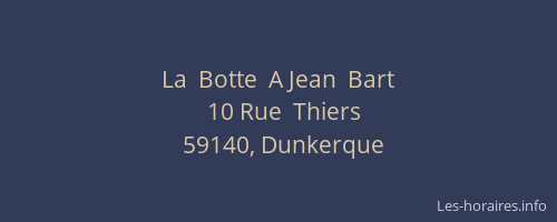 La  Botte  A Jean  Bart