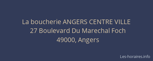 La boucherie ANGERS CENTRE VILLE