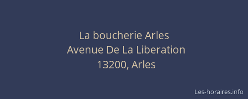 La boucherie Arles