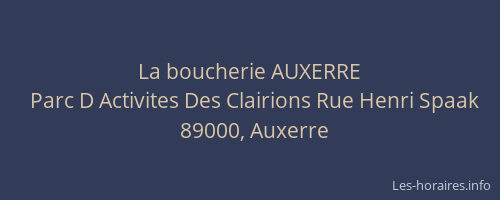 La boucherie AUXERRE