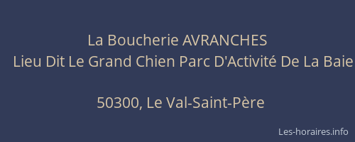La Boucherie AVRANCHES