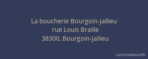 La boucherie Bourgoin-Jallieu