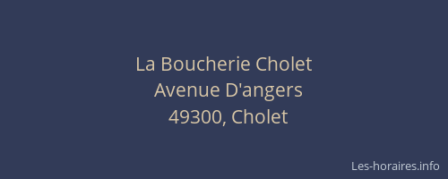 La Boucherie Cholet