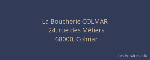 La Boucherie COLMAR
