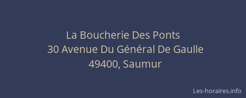 La Boucherie Des Ponts