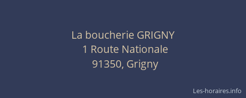 La boucherie GRIGNY