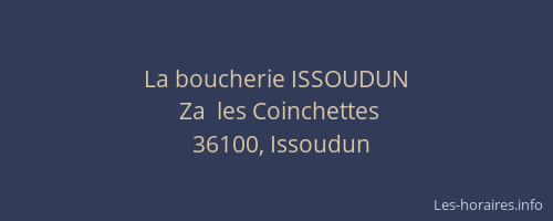 La boucherie ISSOUDUN