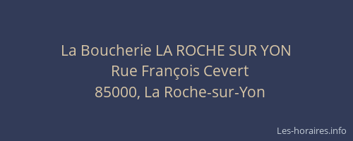La Boucherie LA ROCHE SUR YON