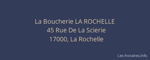 La Boucherie LA ROCHELLE