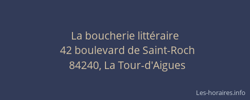 La boucherie litt&eacute;raire