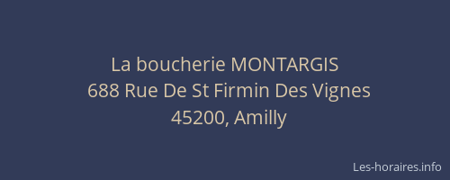 La boucherie MONTARGIS
