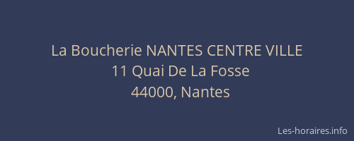 La Boucherie NANTES CENTRE VILLE