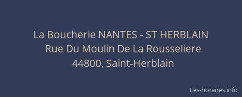 La Boucherie NANTES - ST HERBLAIN