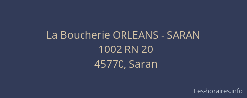 La Boucherie ORLEANS - SARAN