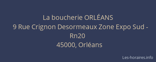 La boucherie ORLÉANS