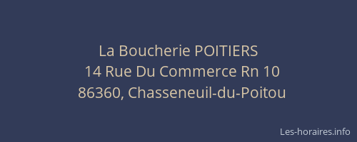 La Boucherie POITIERS