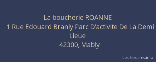 La boucherie ROANNE