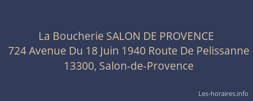 La Boucherie SALON DE PROVENCE