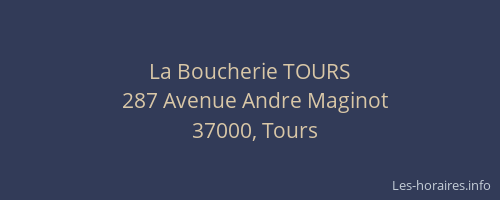 La Boucherie TOURS