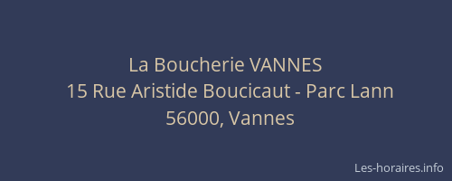 La Boucherie VANNES
