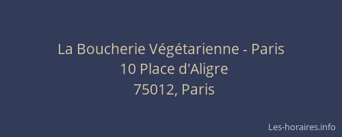 La Boucherie Végétarienne - Paris