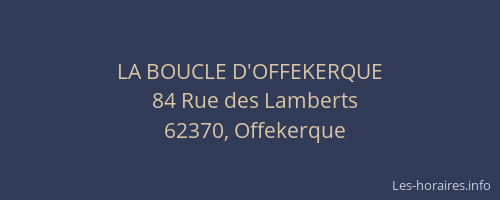 LA BOUCLE D'OFFEKERQUE