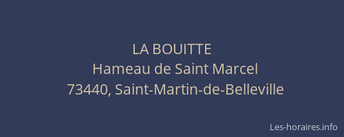 LA BOUITTE