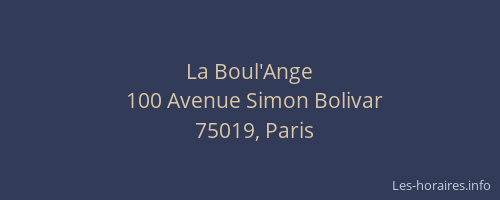 La Boul'Ange