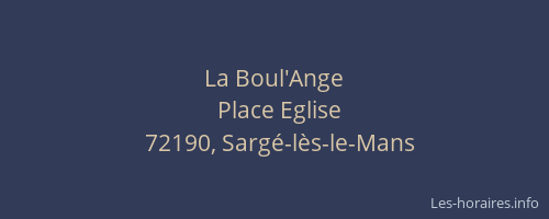 La Boul'Ange