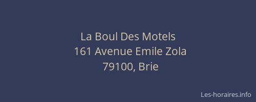 La Boul Des Motels