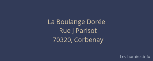 La Boulange Dor&eacute;e