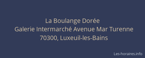 La Boulange Dor&eacute;e