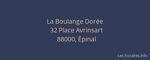 La Boulange Dor&eacute;e