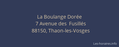 La Boulange Dorée