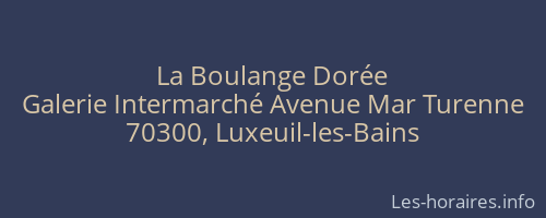 La Boulange Dorée