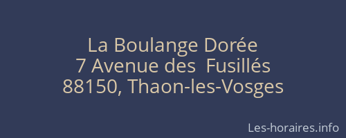 La Boulange Dorée
