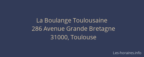 La Boulange Toulousaine