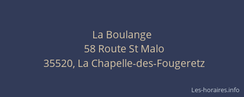 La Boulange