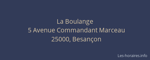 La Boulange