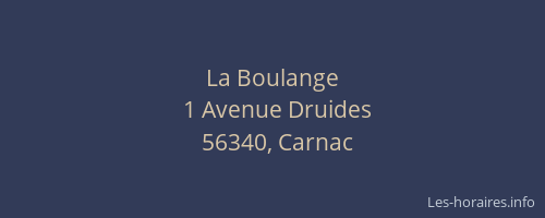 La Boulange