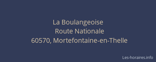 La Boulangeoise